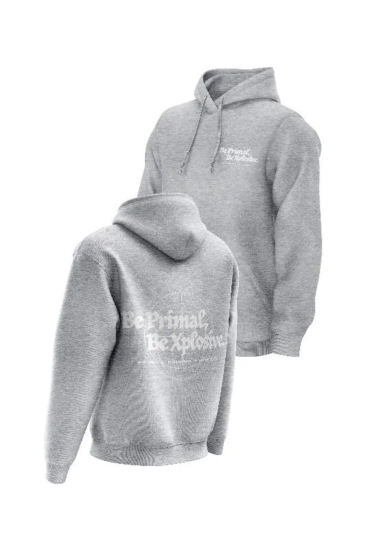 Thermal - insulated men hoodie for winter sports XAPE Primal Globe V1 Hoodie - Grey