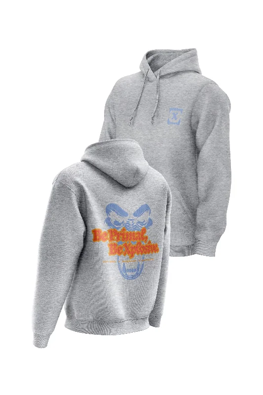Water - resistant men hoodie for rainy days XAPE Primal Power V4 Hoodie - Grey