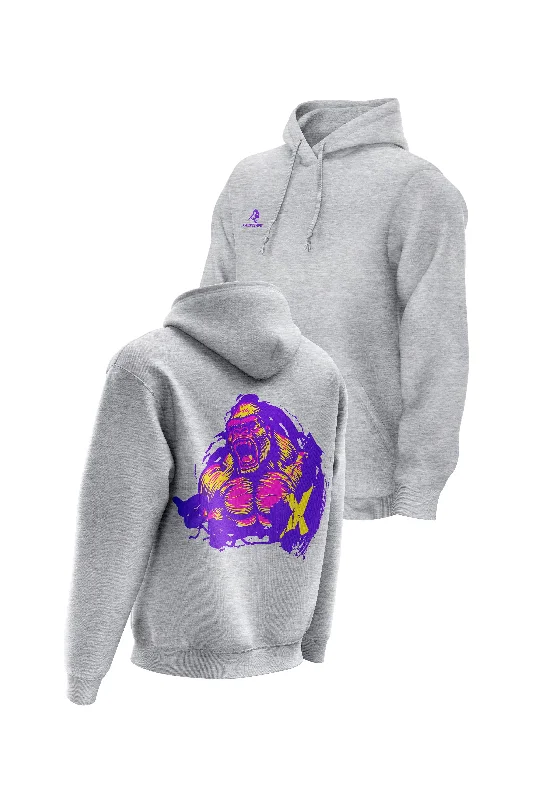 Luxury men hoodie made from cashmere - blend material XAPE Relentless V2 Hoodie - Grey