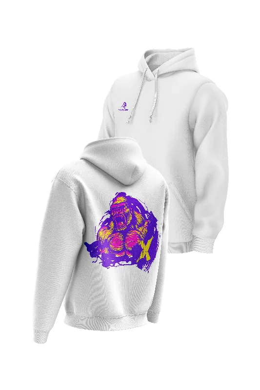 Water - resistant men hoodie for rainy days XAPE Relentless V2 Hoodie - White