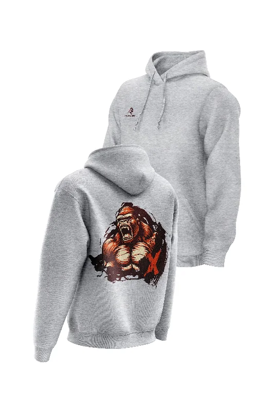 Graphic - printed men hoodie with anime motifs for otaku fans XAPE Relentless V3 Hoodie - Grey