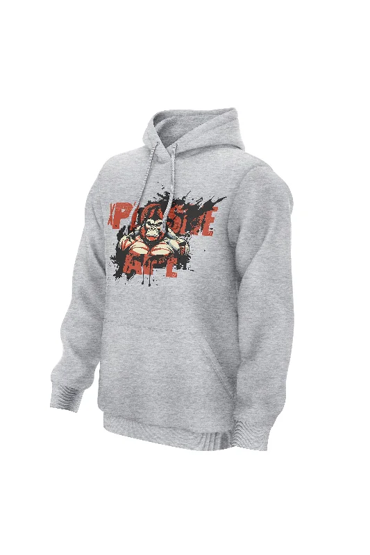 Men hoodie with a drawstring hood and adjustable hem XAPE Splatter V1 Hoodie - Grey