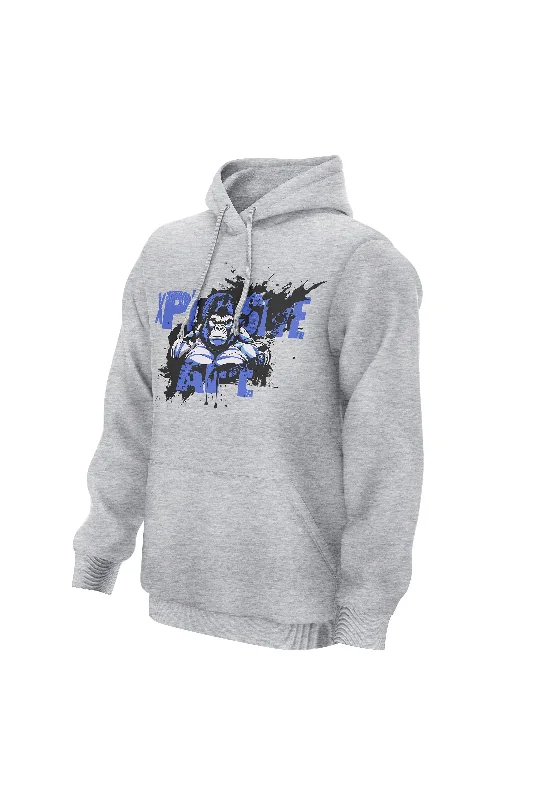 Graphic - printed men hoodie with anime motifs for otaku fans XAPE Splatter V3 Hoodie - Grey
