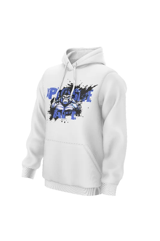 Organic cotton men hoodie for a sustainable and soft feel XAPE Splatter V3 Hoodie - White