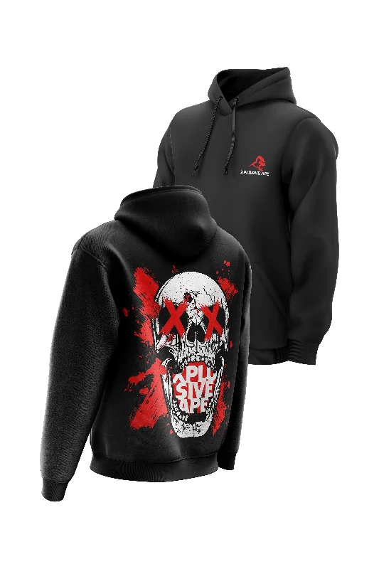 Camouflage - pattern men hoodie for outdoor enthusiasts XAPE Swallow Black Hoodie
