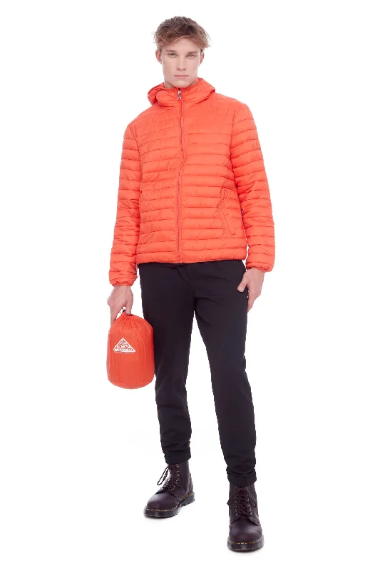 Men down jackets with a water - repellent outer shell for wet winter days YOHO MEN'S | MEN'S VEGAN DOWN (RECYCLED) LIGHTWEIGHT PACKABLE PUFFER