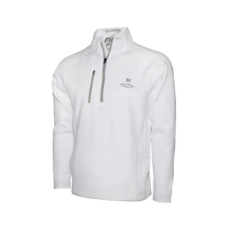 Plus Size Men's Striped Pullover in Navy and White for a Nautical - Inspired Look Z500 Quarter Zip Pullover - Bandon Trails