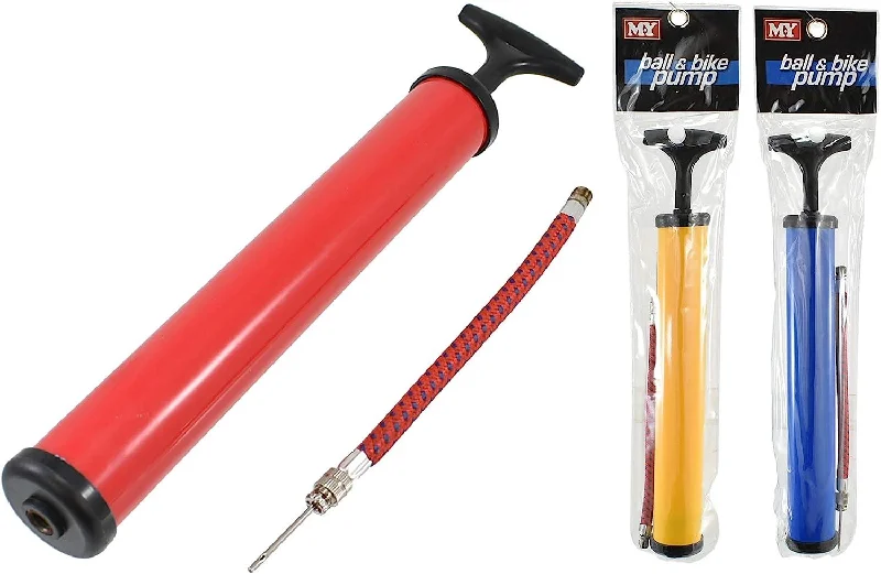 12" Ball & Bike Pump - 3 Assorted Colours