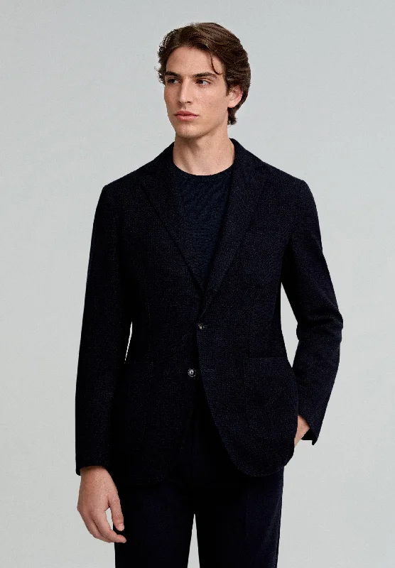 Men Blazers with Welt Pockets for a Sleek Look​ VESTE LAINE CARREAUX