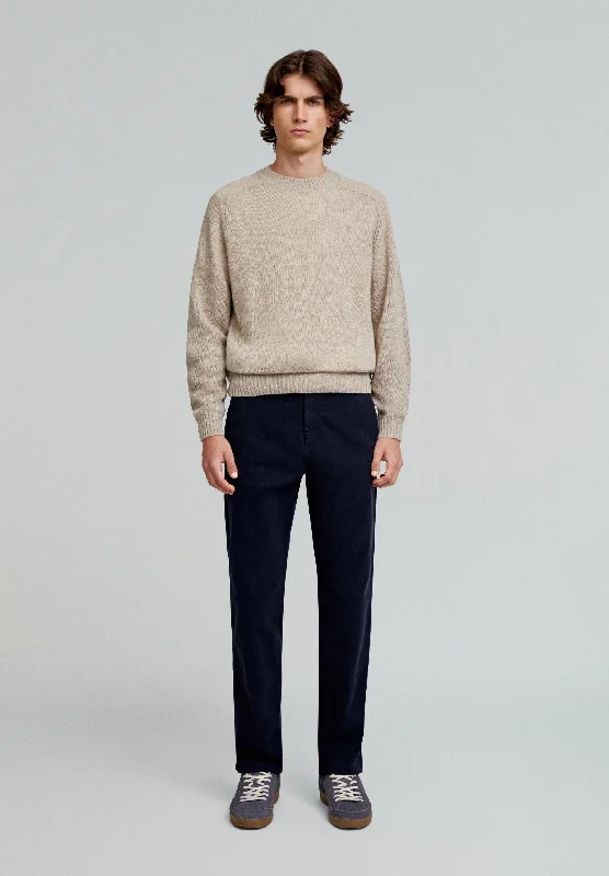 Athletic Fit Men's Striped Cardigan in Navy and White for a Nautical - Inspired Look RIBBED NECK SWEATER
