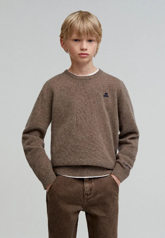 Men's Sherpa - Lined Cardigan in Olive Green for Extra Warmth in Cold Weather CAMISOLA COM COTOVELEIRAS