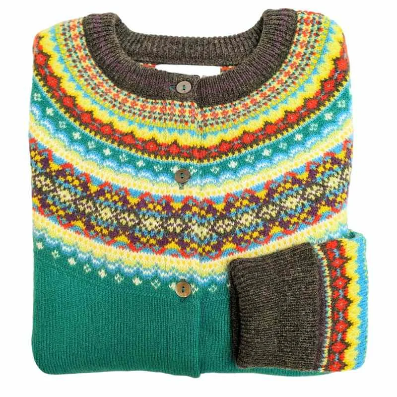 Men's Sherpa - Lined Cardigan in Olive Green for Extra Warmth in Cold Weather Eribe Alpine Cardigan Tigerlilly