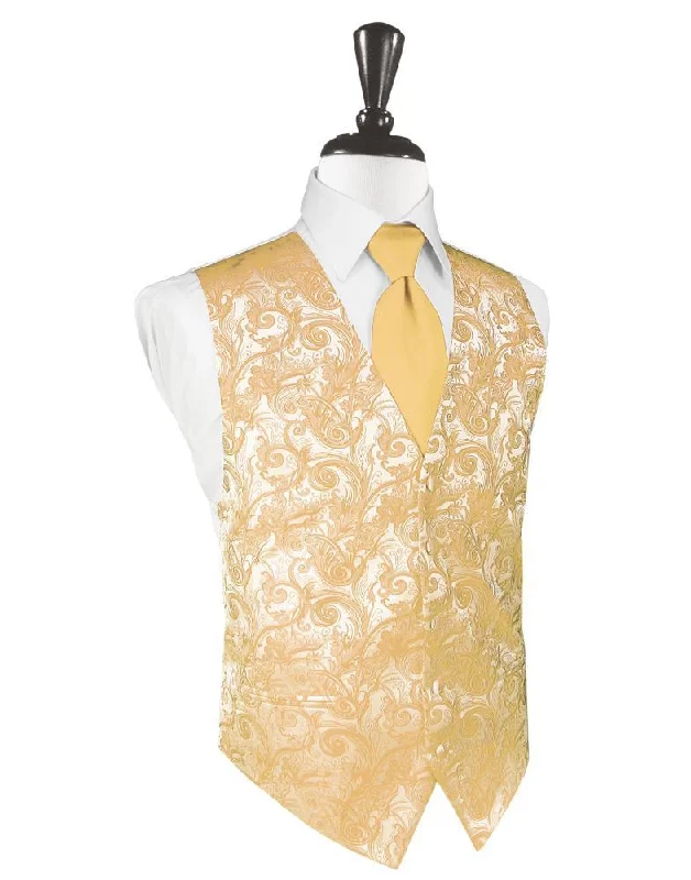 Velvet men waistcoats in rich jewel tones for a luxurious feel Apricot Tapestry Tuxedo Vest