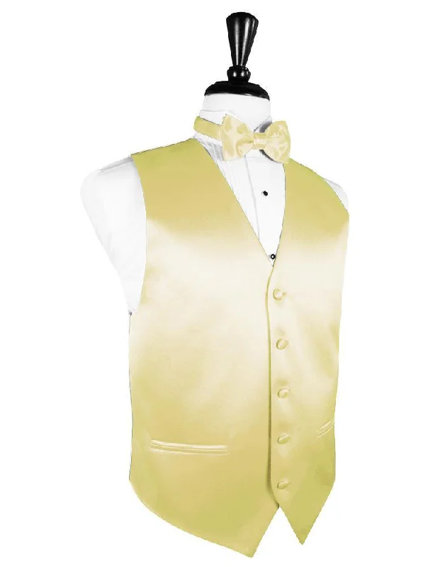 Lightweight men vest made from recycled materials for eco - conscious consumers Banana Luxury Satin Tuxedo Vest