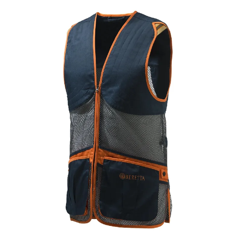 Embroidered men waistcoats with intricate designs for a unique look Beretta Full Mesh Vest Blue Total Eclipse / Grey