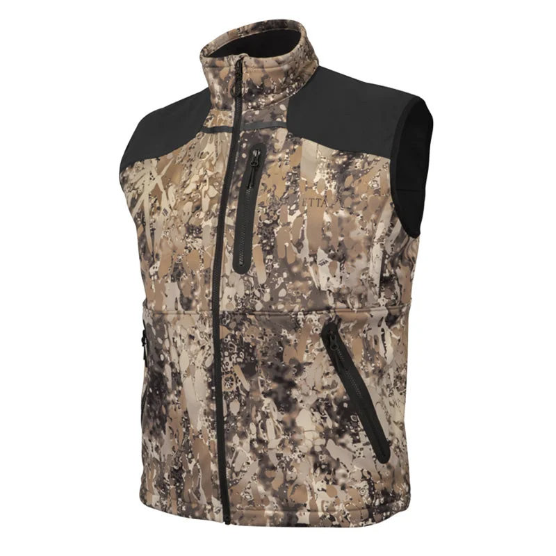 Men vest with a zip - off hood for added protection in inclement weather Beretta Highball Windpro Vest Veil Avayde