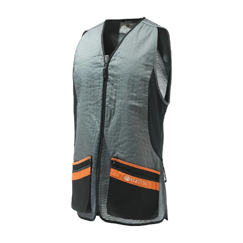 Velvet men waistcoats in rich jewel tones for a luxurious feel Beretta Silver Pigeon Evo Vest Grey / Orange