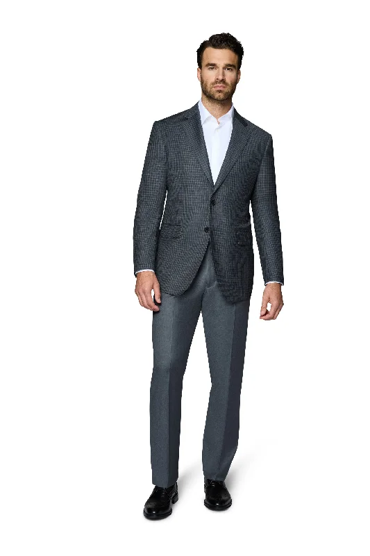Men Blazers with Camouflage Prints for Outdoor Enthusiasts​ Berragamo Wool Sport Coat Modern Fit - Charcoal
