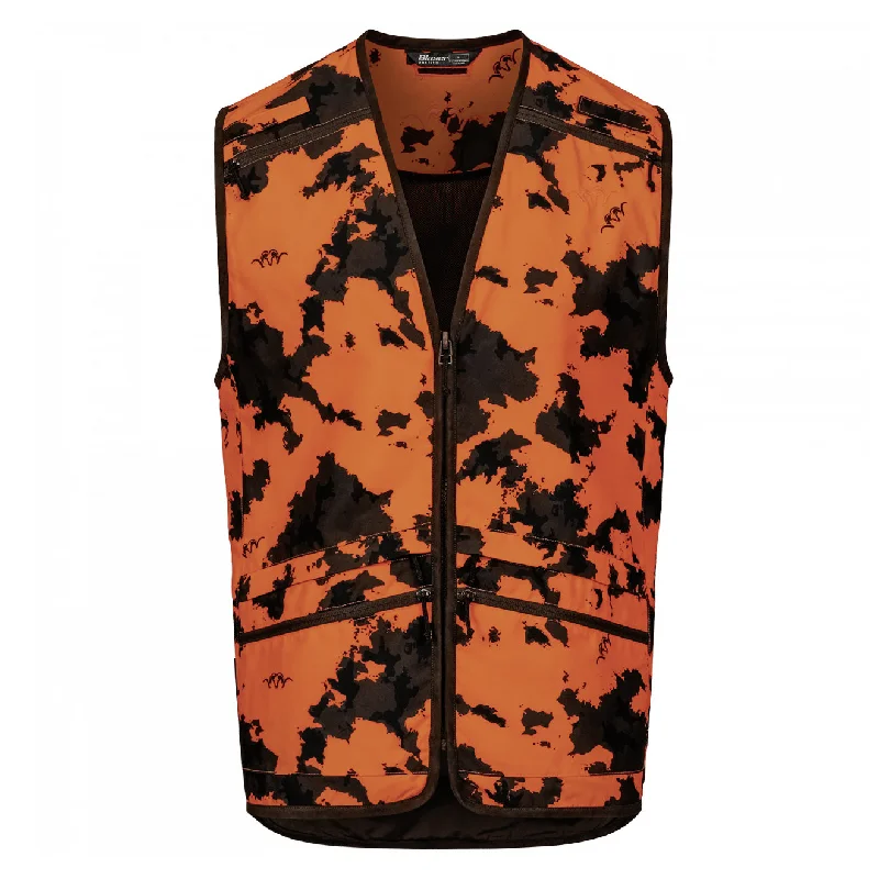 Sleeveless men waistcoats with a high - cut armhole for ease of movement Blaser Ken Blaze Vest Blaze Orange