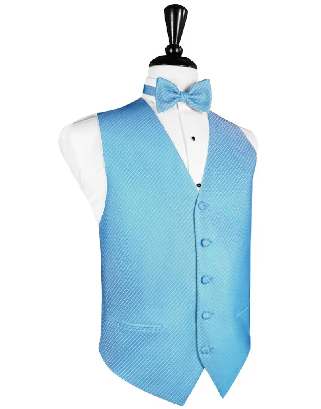 Men vest with a mandarin collar for a sophisticated appearance Blue Ice Palermo Tuxedo Vest