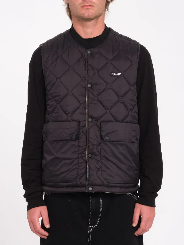 Plus - size men vest with an extended length for a comfortable fit Bowered Vest (Reversible) - Wintermoss