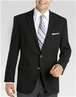 Men Blazers for Horse Racing Events in Traditional and Elegant Styles​ Calvin Klein - Solid Black Blazer
