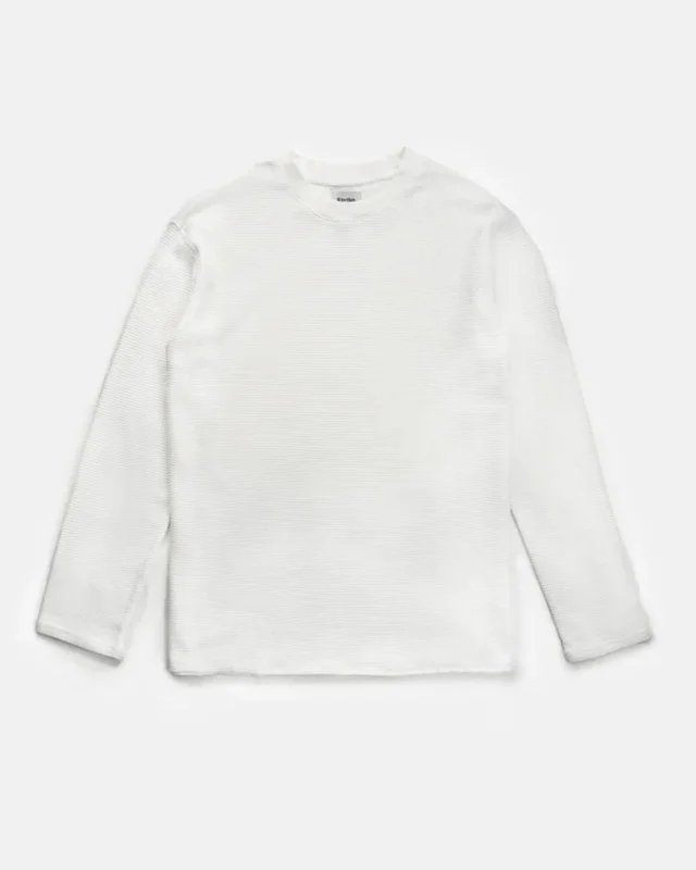 Men's long sleeve polo shirts with a contrast placket for added style Classic Waffle Knit