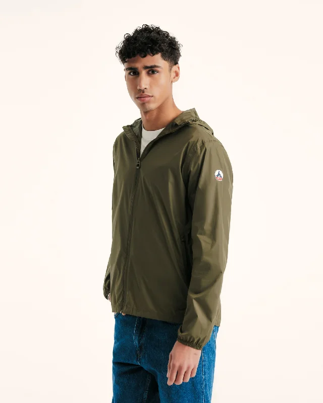 Men down jackets with a breathable membrane to prevent sweating Derry waterproof packable jacket Army