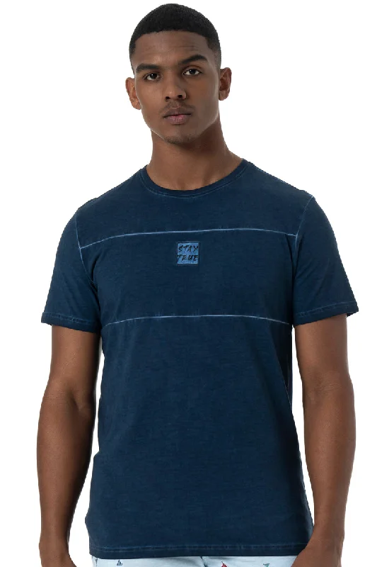Men's thermal long sleeve base layer shirts for winter skiing Dirty Dye T-Shirt _ 151939 _ Ink