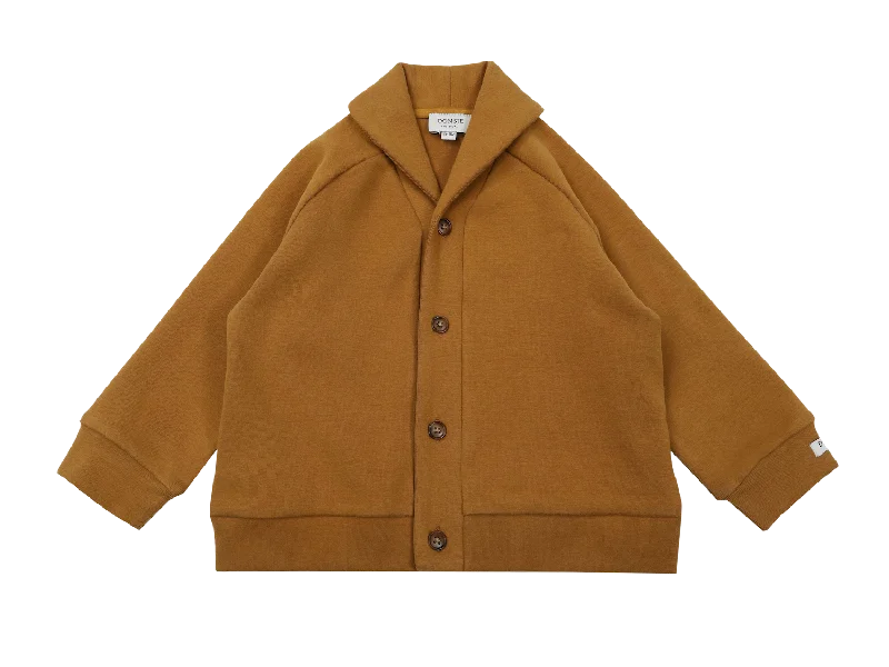Plus Size Men's V - Neck Cotton Cardigan in Navy for a Classic and Comfortable Style Fieks Cardigan | Camel