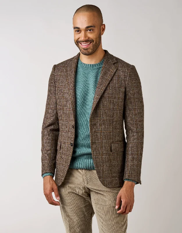  Hawker Brown & Green Check Blazer