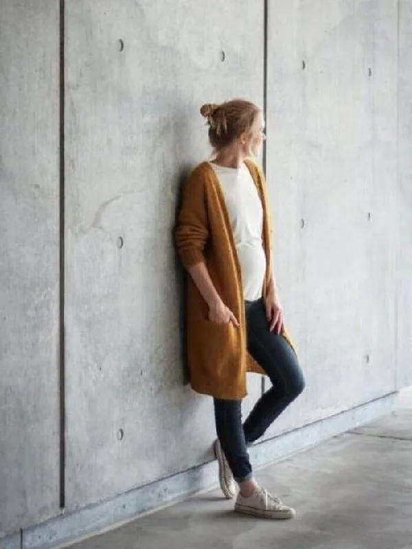 Men's Sherpa - Lined Cardigan in Olive Green for Extra Warmth in Cold Weather Ingen Dikkedarer cardigan fra Petiteknit, No 1 garnpakke (uden opskrift)