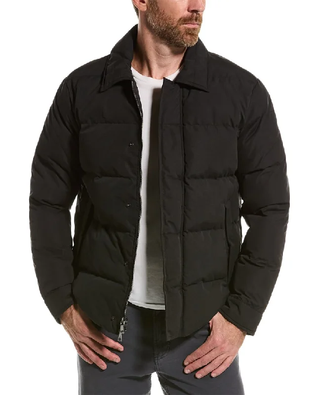 Men down jackets with a quick - drying fabric for active winter sports John Varvatos Calder Puffer Jacket
