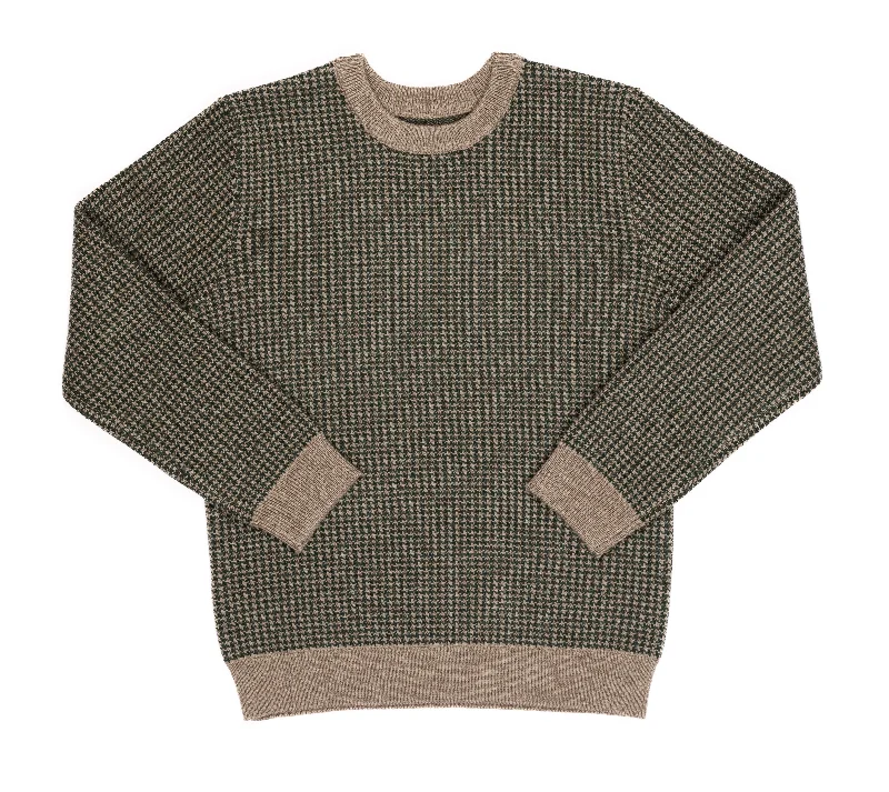 Men's Ribbed Knit Cardigan in Grey with Pockets for a Practical and Fashionable Piece Kipp Vintage Green Houndstooth Sweater