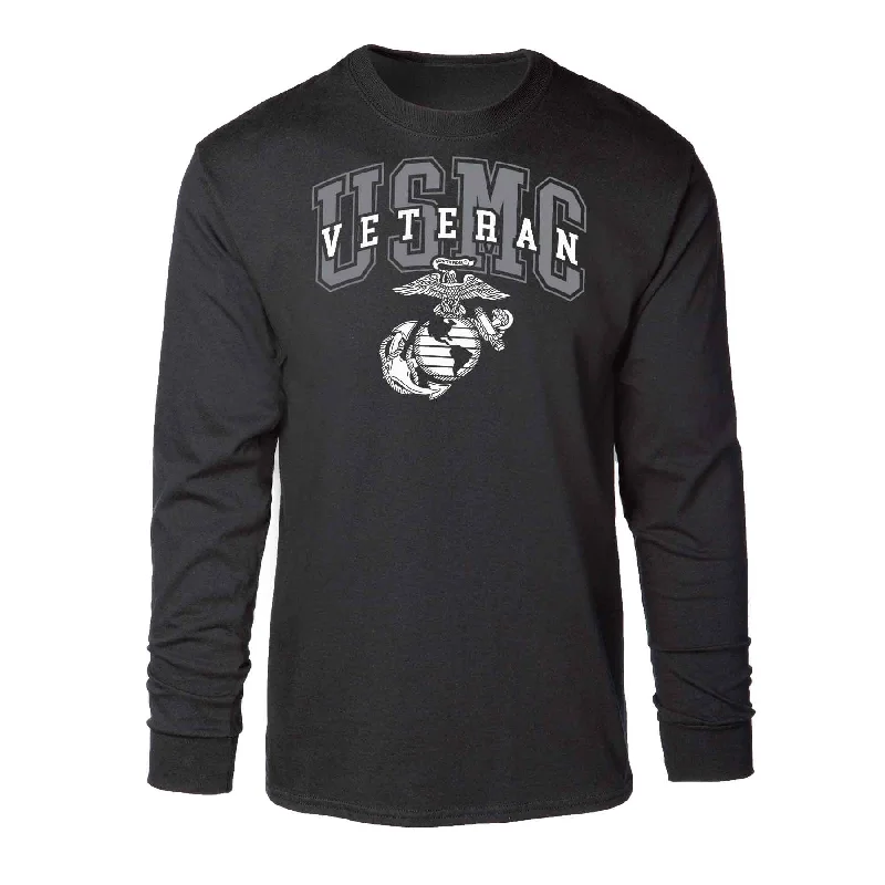Men's long sleeve dress shirts with French cuffs for formal events USMC Veteran Overlay Long Sleeve