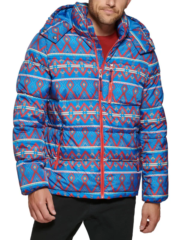 Camouflage men down jackets for outdoor hunting and adventure Mens Water Resistant Hooded Puffer Jacket