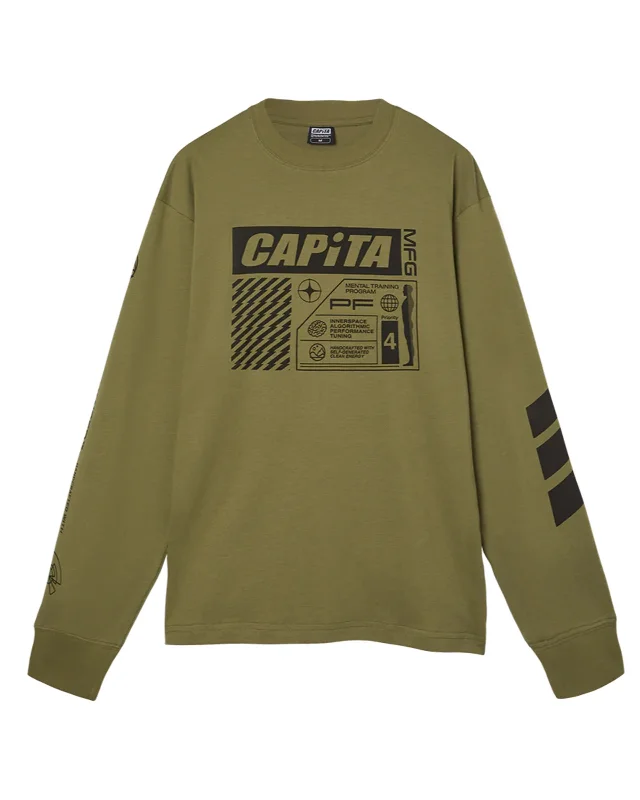 Men's button - front long sleeve Henley shirts with a casual charm Mental L/S Tee