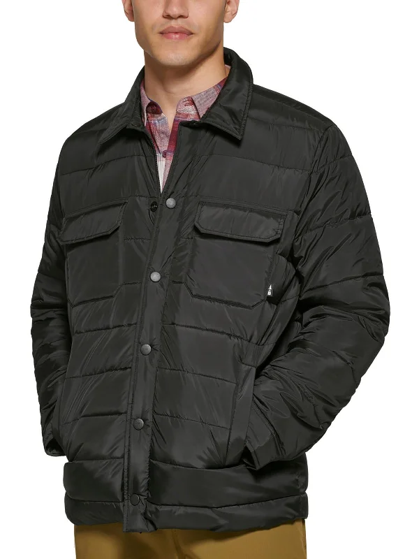 Men down jackets with a breathable membrane to prevent sweating Mission Mens Lightweight Insulated Puffer Jacket