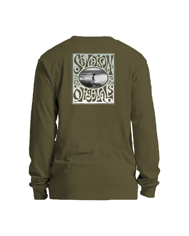 Men's breathable long sleeve mesh shirts for intense workouts POSTER LONG SLEEVE TEE