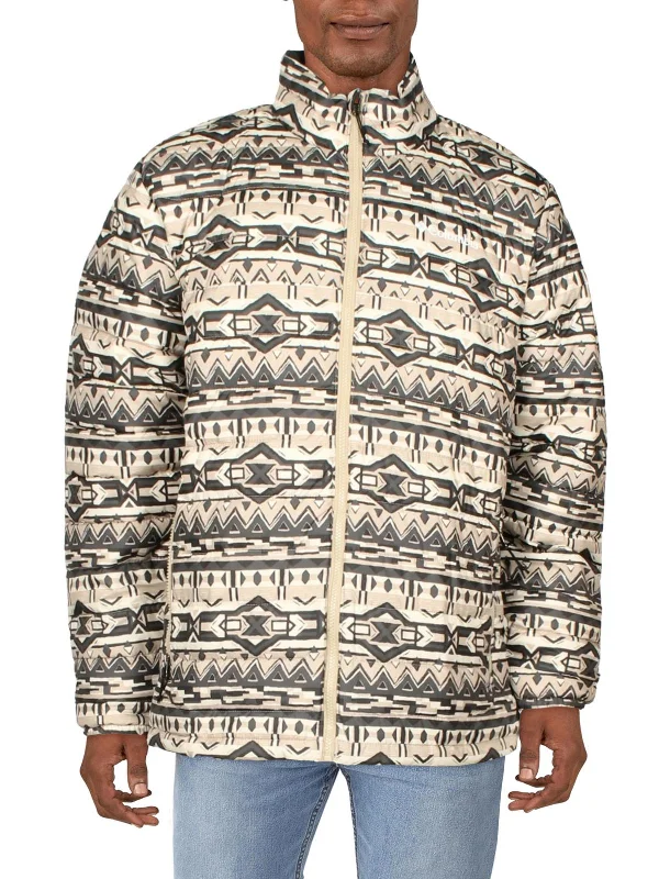 Men down jackets with a trendy color - block design for a fashion - forward look Powder Lite Mens Quilted Polyester Puffer Jacket