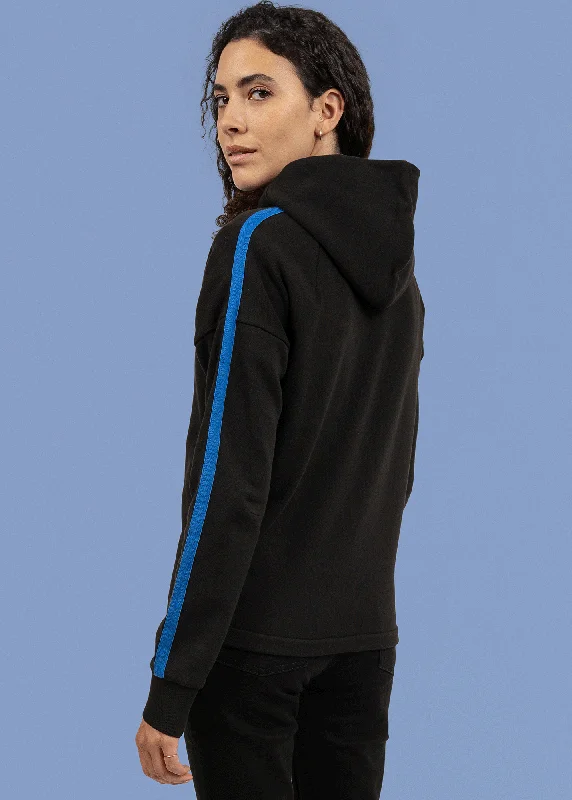 Men's Cable - Knit Cardigan in Beige with a Shawl Collar for a Traditional and Warm Appearance Saint Lunaire hooded sweatshirt - SAINT JAMES DAHO (Noir/Bleu)