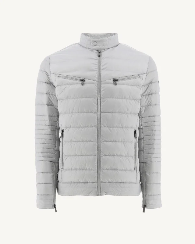 Camouflage men down jackets for outdoor hunting and adventure Soft grey David puffer jacket