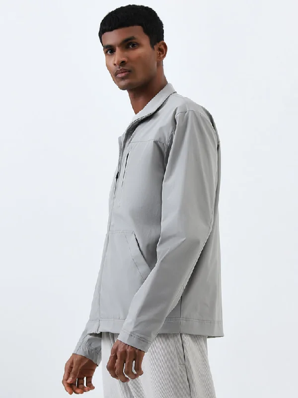 Men Blazers for Corporate Events in Tailored Fits​ Studiofit Grey Relaxed-Fit Jacket