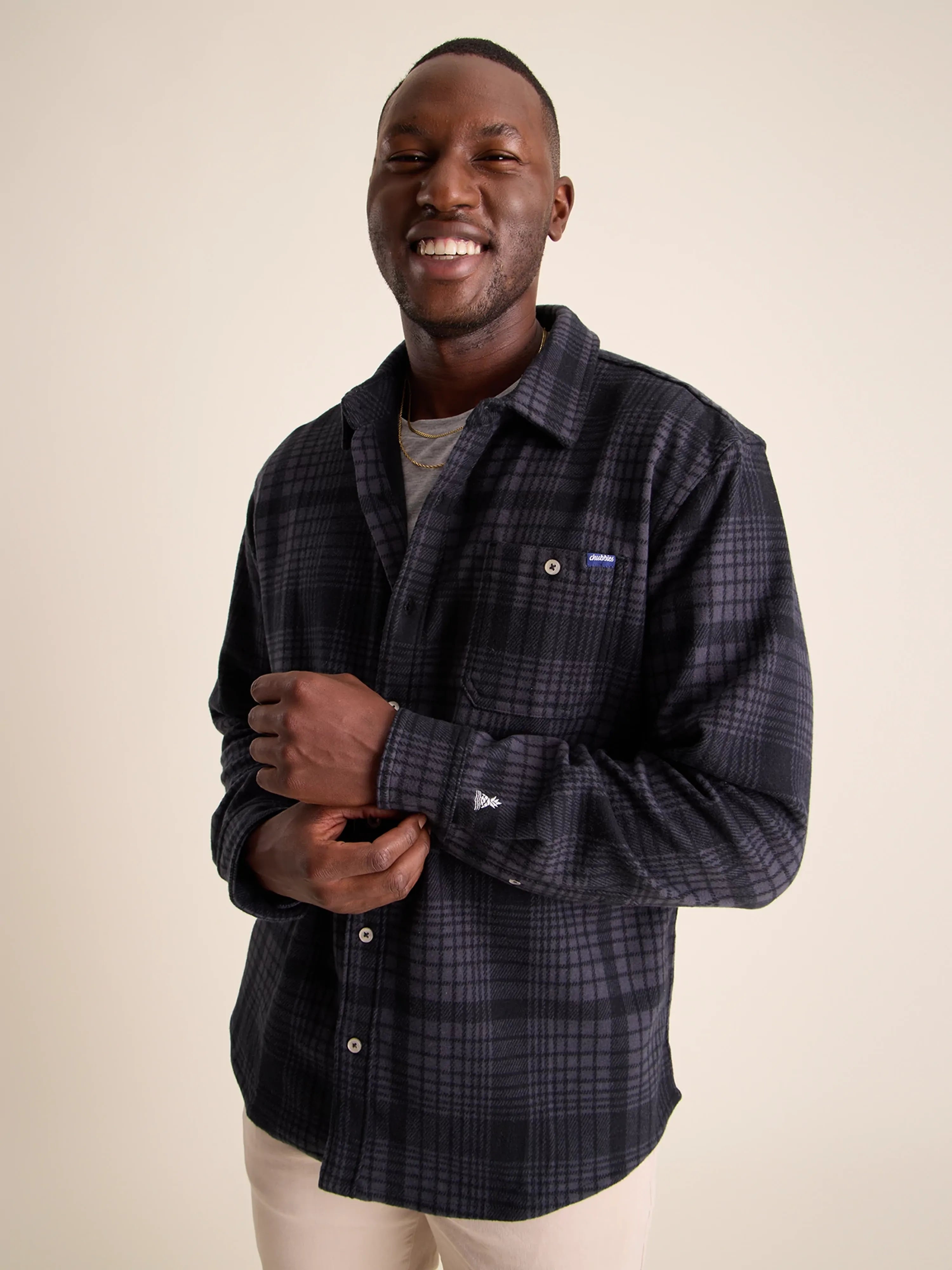 Men's long sleeve turtleneck sweaters in cashmere for a luxurious feel The Plaid-A-Pus (Flannel Overshirt)