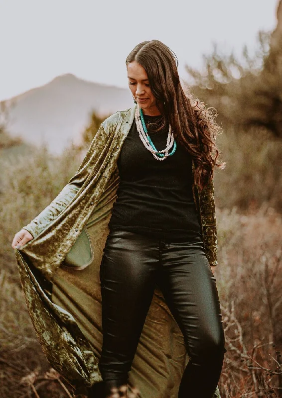 Men's Hooded Fleece Cardigan in Black for a Casual and Sporty Look The Ruidoso Duster