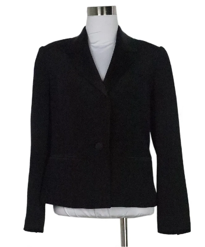 Men Blazers for Skiing Trips in Fleece - Lined and Insulated Fabrics​ Tony Ward Black Silk Blazer sz 4