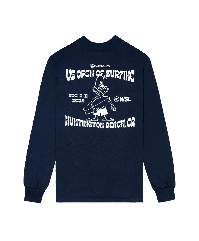 Men's long sleeve tartan pattern shirts for a traditional Scottish look US Open 2024 x Jack's Sidewinder L/S Tee